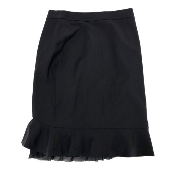Ann Taylor Black Straight & Pencil Midi Skirt | Versatile for All Seasons - Picture 1 of 6